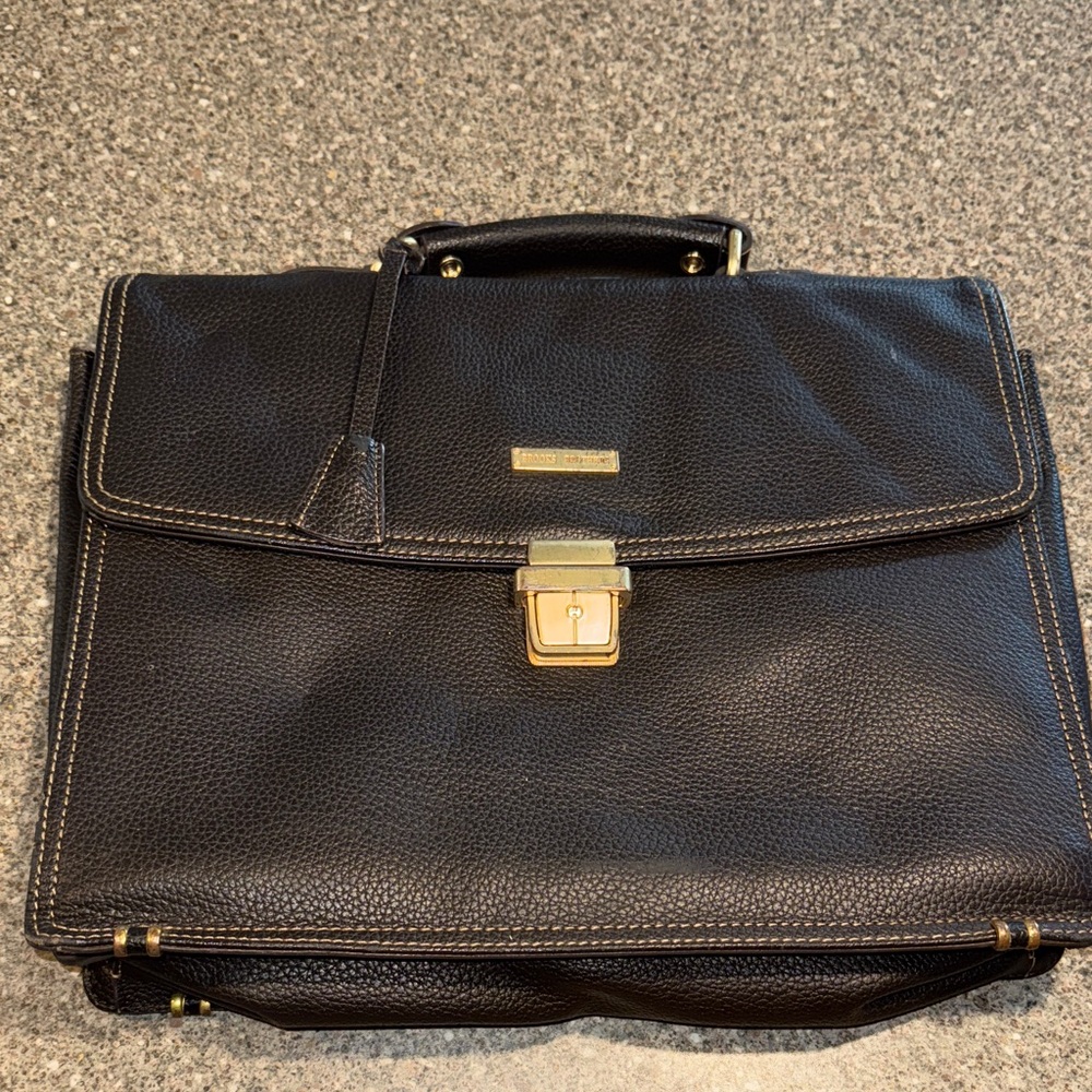 Vintage Brooks Brothers leather briefcase